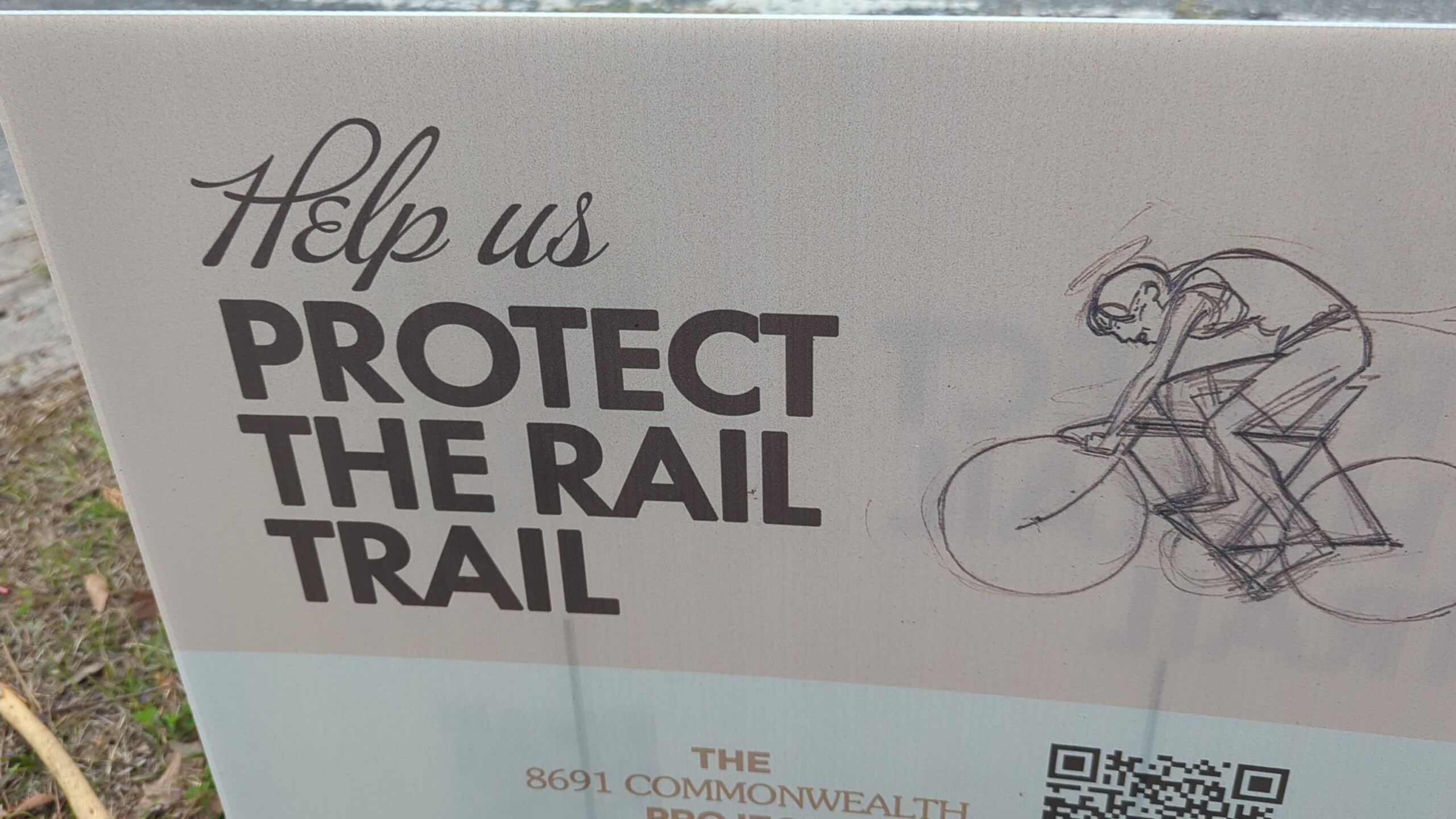 Protect the Trail sign