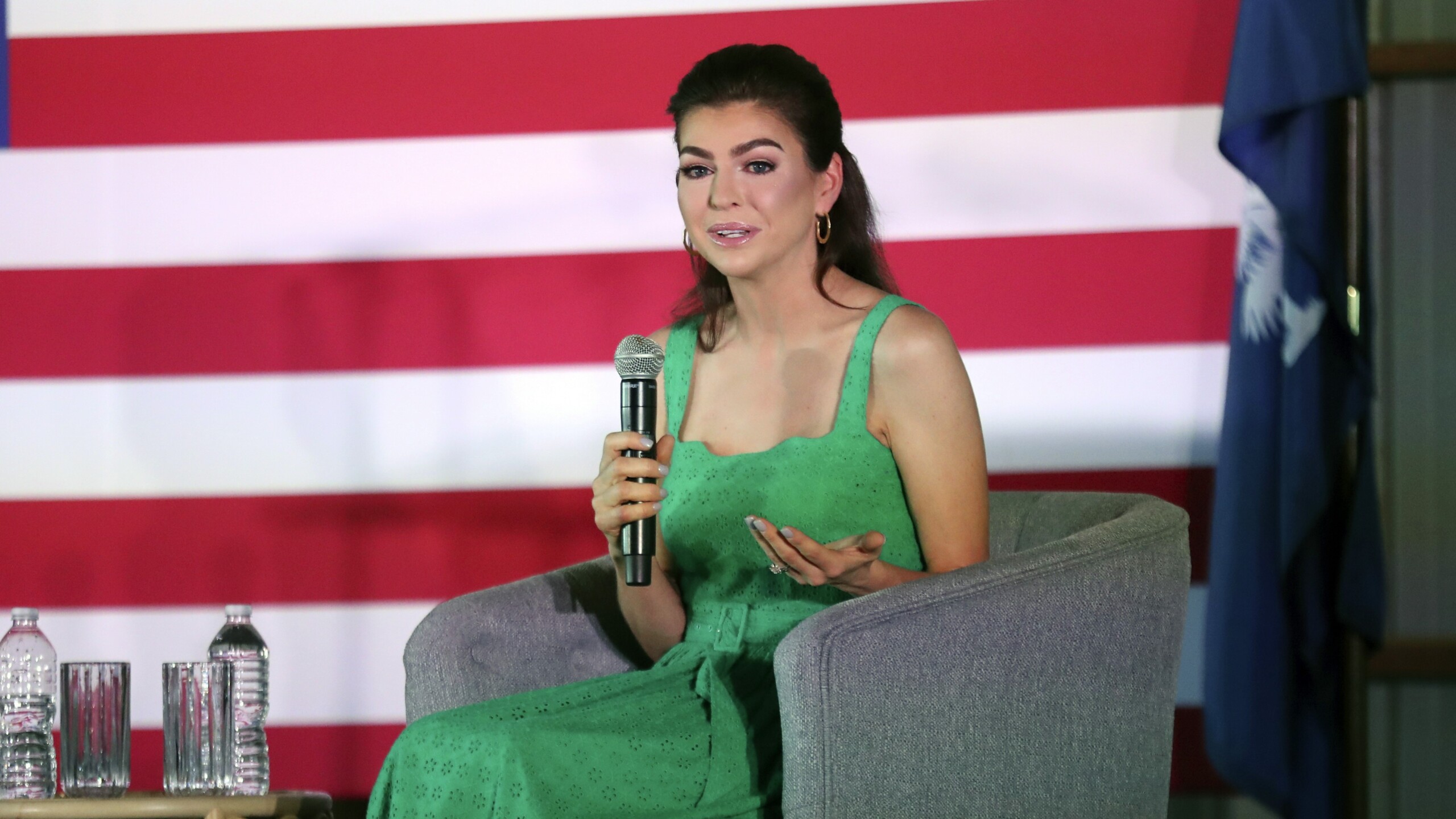 Casey DeSantis at campaign event