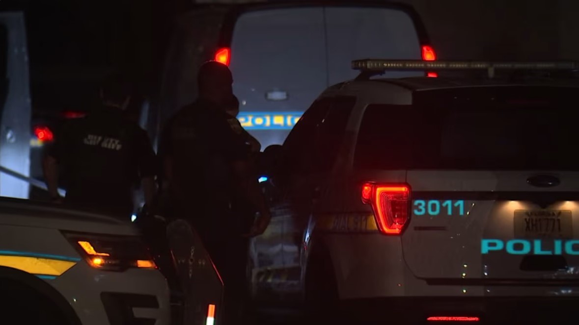 Police at scene of hit and run