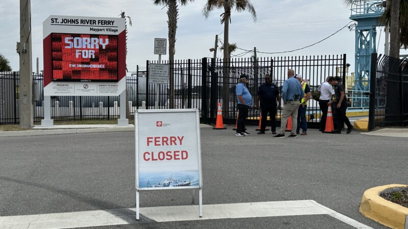 Featured image for “St. Johns River Ferry sidelined after hitting boarding ramp”