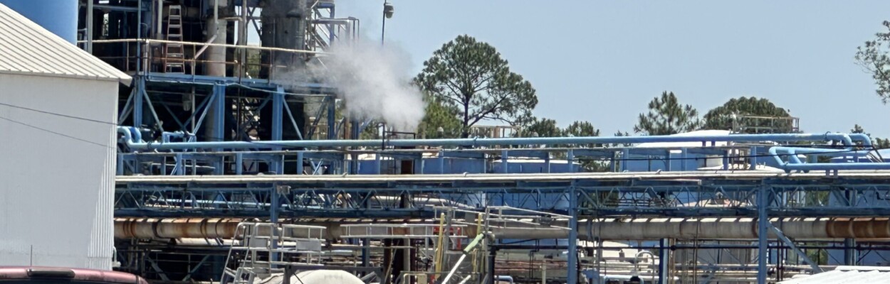Smoke billowing from IFF plant