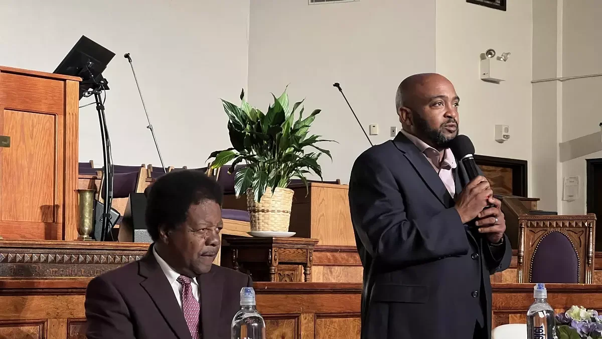 Leon County Commissioner Bill Proctor and Bethel AME Pastor Michael Price