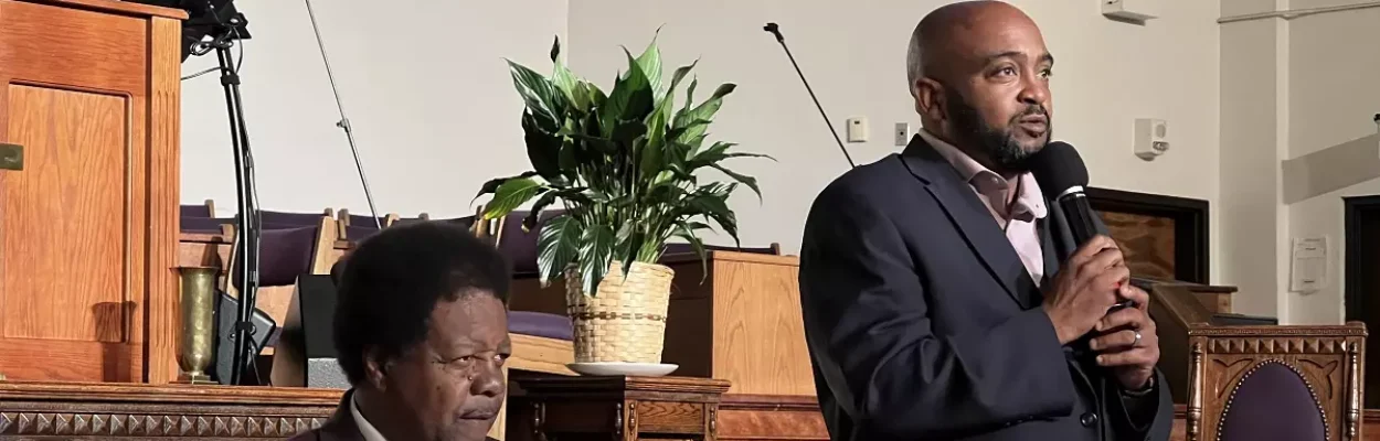 Leon County Commissioner Bill Proctor and Bethel AME Pastor Michael Price