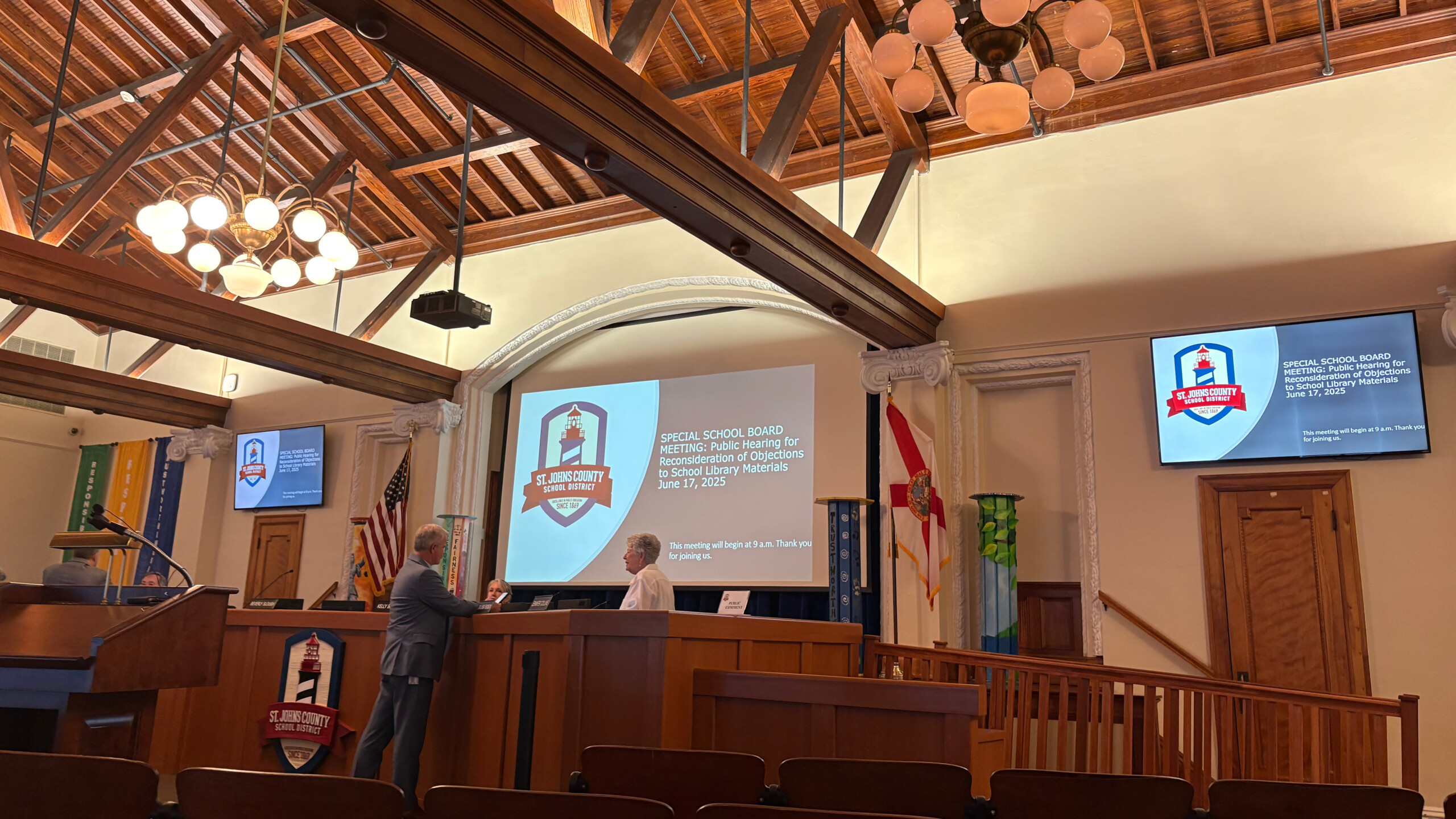The St. Johns County School Board Auditorium