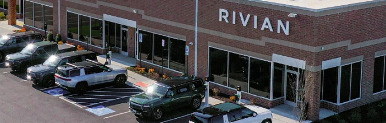 A Rivian service and demo center.