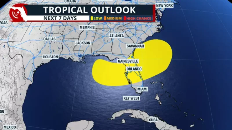 Featured image for “Tropical development possible heading into holiday”