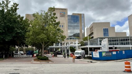 Featured image for “Baptist Health entrance shifts as tower construction begins”