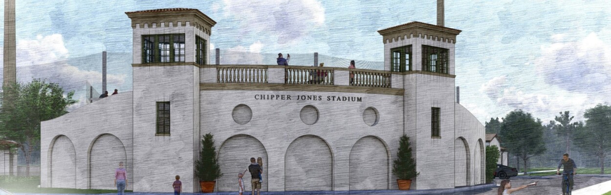 An illustration of Chipper Jones Stadium