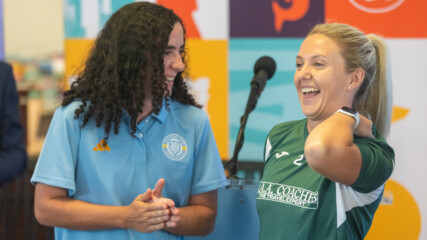 Featured image for “Hibernian captain says Sporting Jax fans are ‘incredible’ for women’s football”