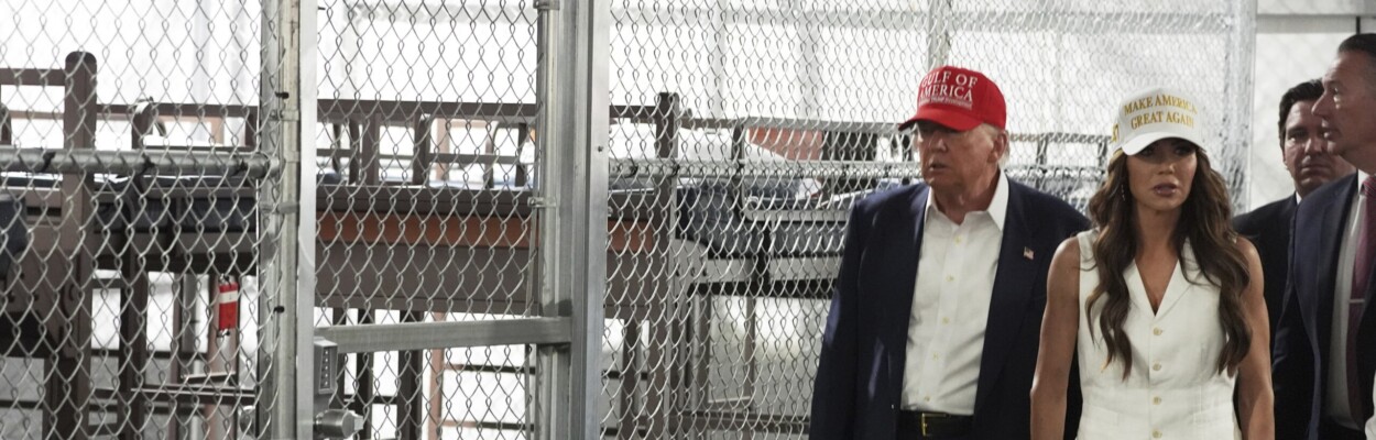 Trump touring ICE detention facility in Florida