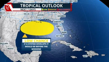 Featured image for “Déjà vu: There’s a chance for tropical formation in the Gulf”