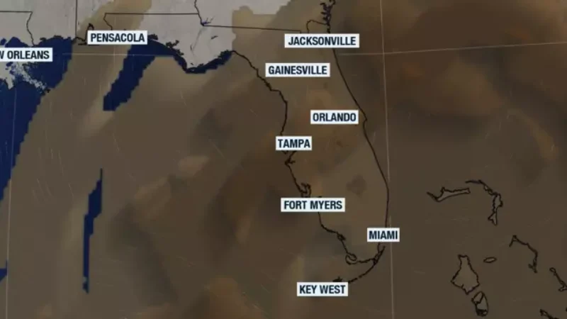 Featured image for “Saharan dust will calm storms and heat up the weekend”