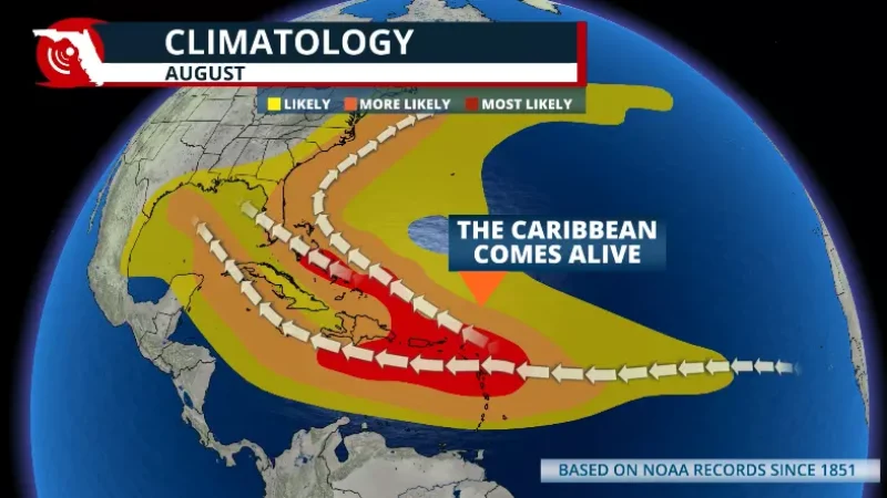 Featured image for “It’s August: Here’s where tropical storms typically form”