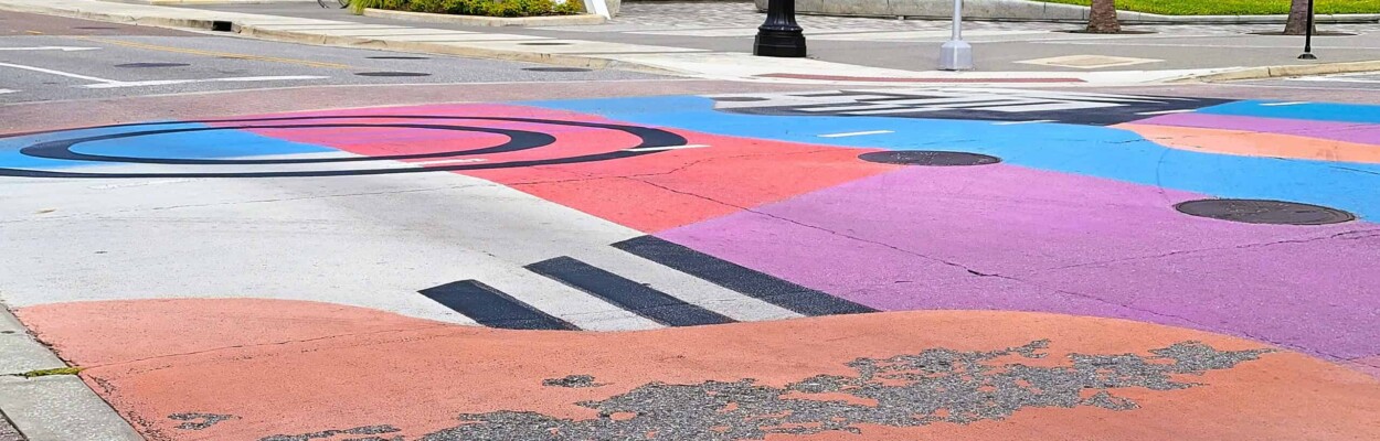 Artist Ansley Randall’s mural on San Marco Boulevard