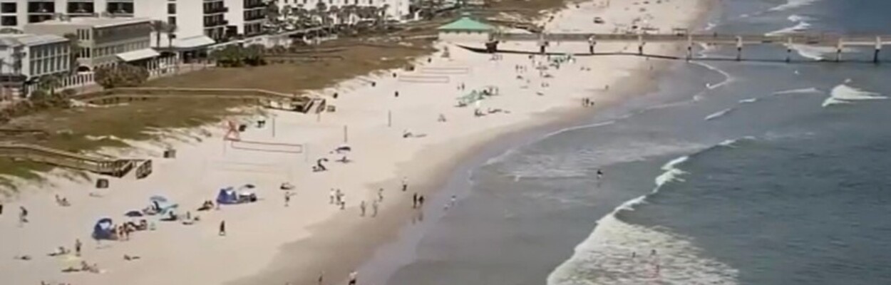 Aerial view of Jacksonville Beach