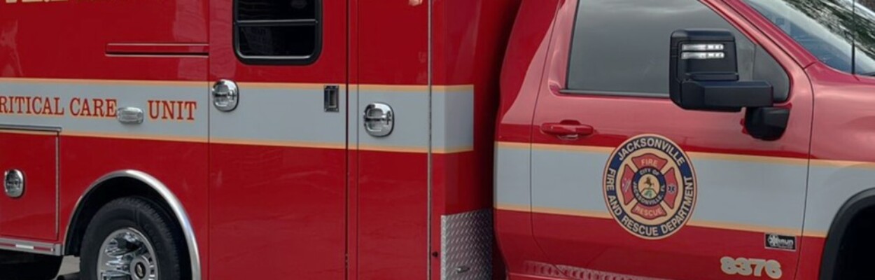 A Jacksonville Fire and Rescue Department critical care rescue unit