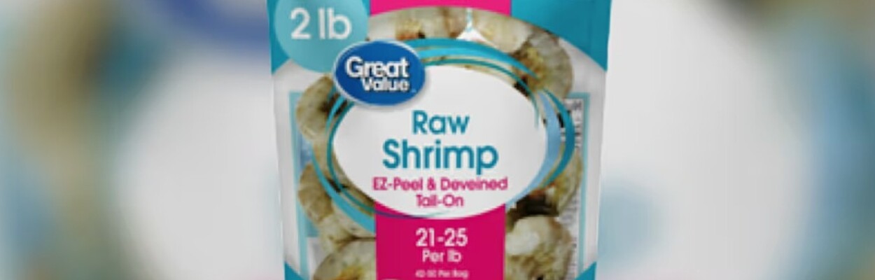 The frozen shrimp being voluntarily recalled by Beaver Street Fisheries, sold at Walmarts.