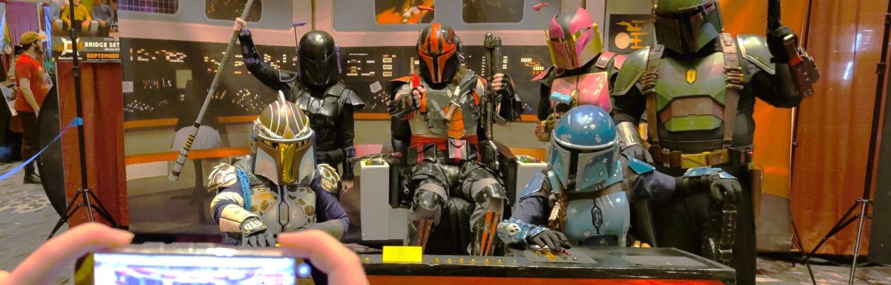 Cosplayers in costume at Ancient City Con.