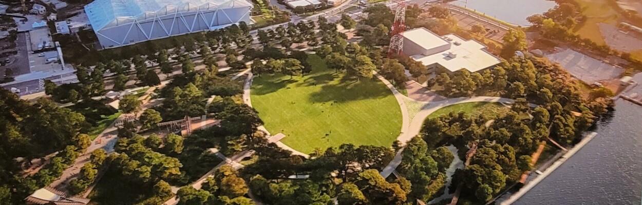 An aerial depiction of the redesigned Metropolitan Park