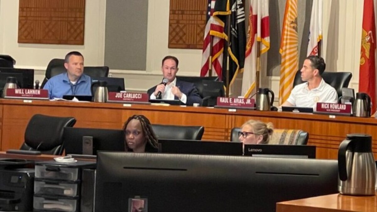 Jacksonville City Counci's Finance Committee during a meeting