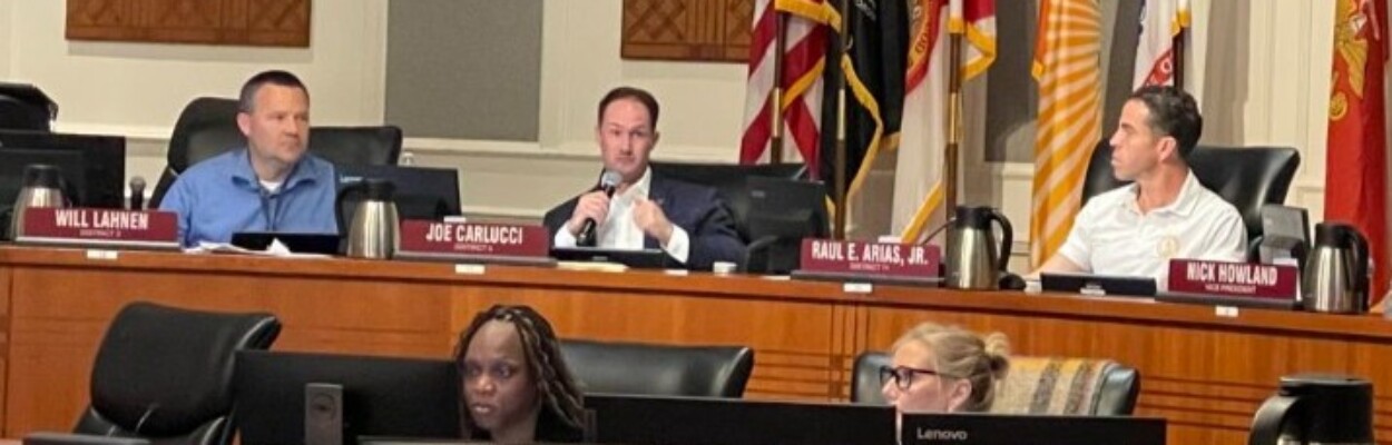 Jacksonville City Counci's Finance Committee during a meeting