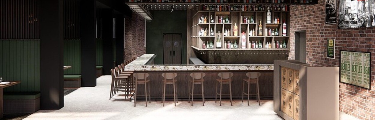 A rendering of Keane's Irish pub