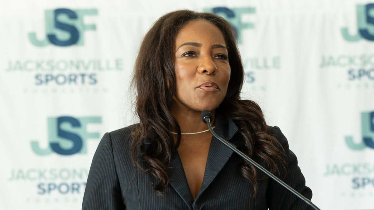 Samantha Vance, executive director of the Jacksonville Sports Foundation, which announced the FHSAA boys and girls basketball tournament will be held in Jacksonville.