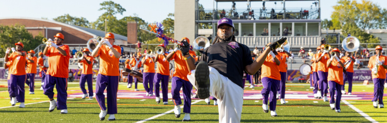 The Edward Waters Triple Threat performs during the Unity Classic.