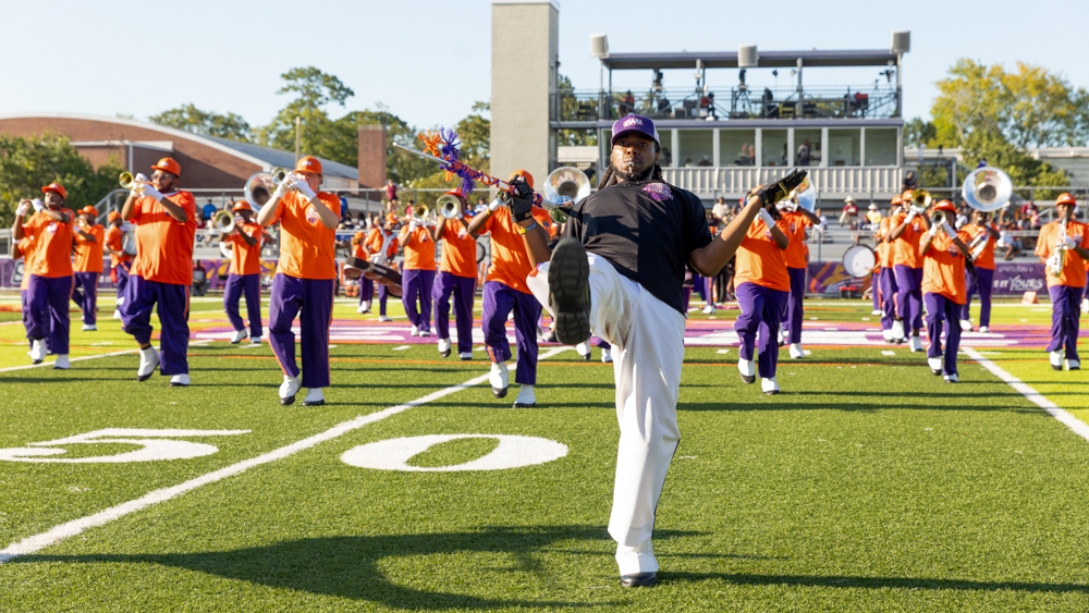 The Edward Waters Triple Threat performs during the Unity Classic.