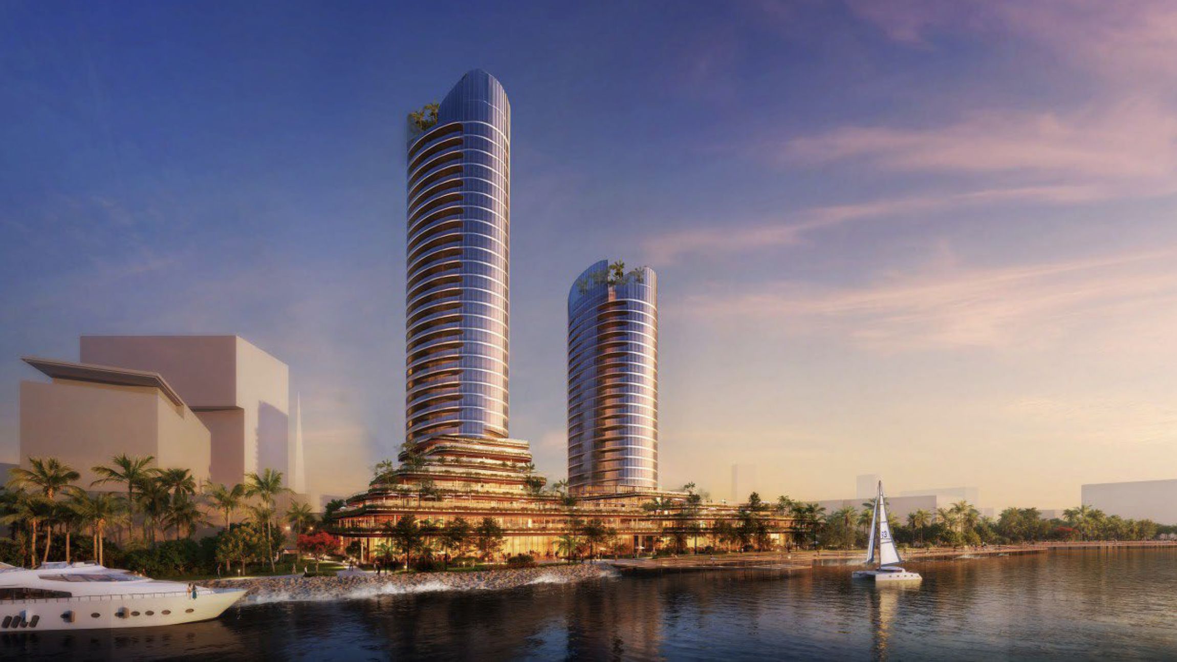 Riverfront towers