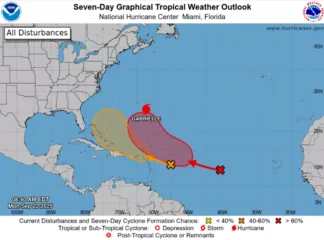 Featured image for “Two storm systems brewing behind Hurricane Gabrielle”