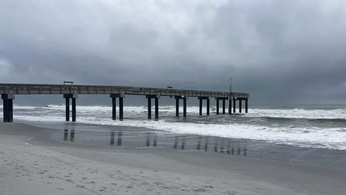 Warm weather and clouds in St. Augustine Beach
