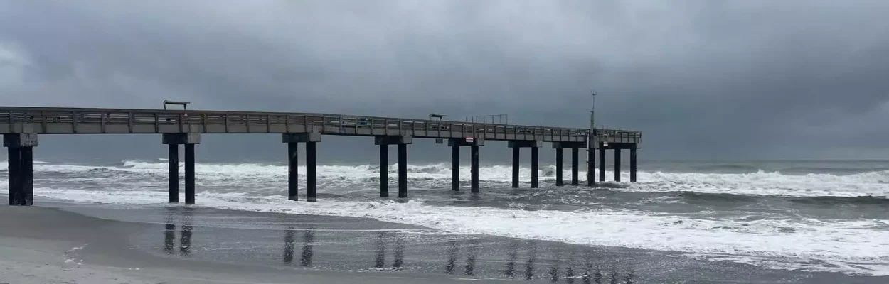 Warm weather and clouds in St. Augustine Beach