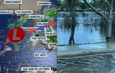 Featured image for “King tides worsen flood risk on Florida’s East Coast”