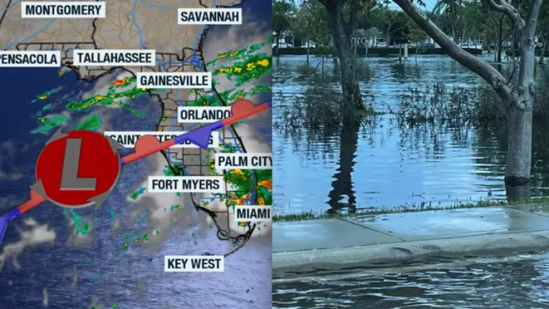 Featured image for “King tides worsen flood risk on Florida’s East Coast”