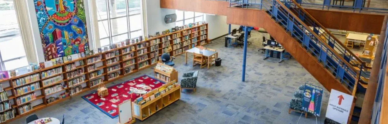 Inside the Brentwood branch of the Jacksonville Public Library