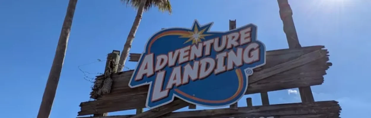 The Adventure Landing entrance