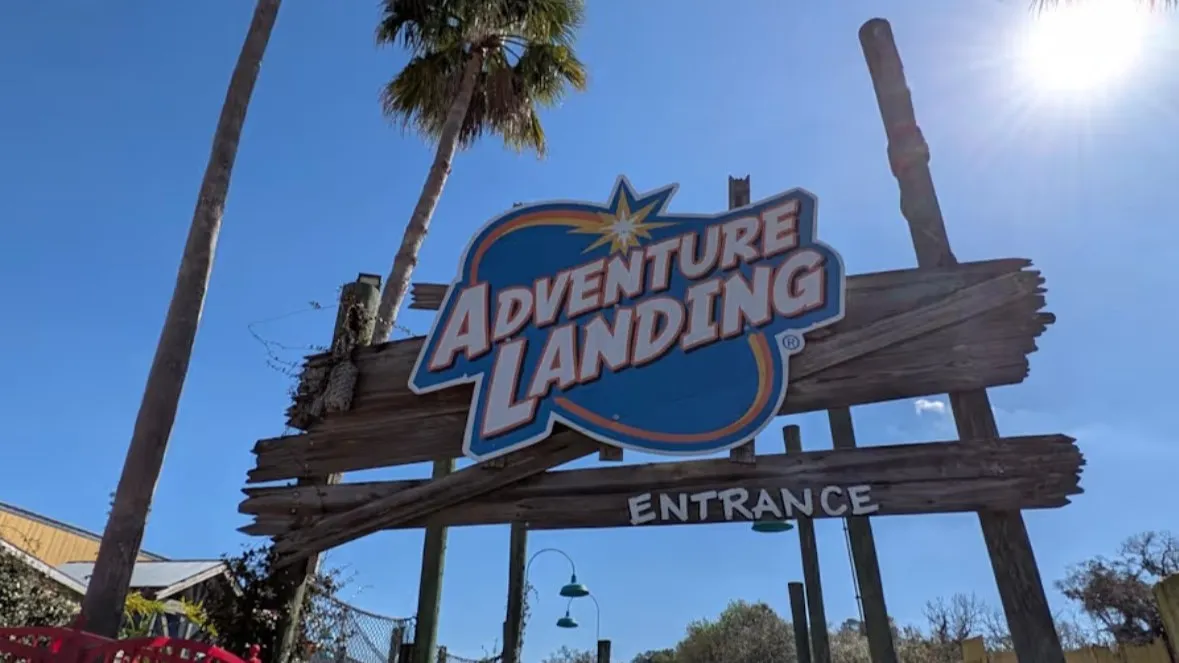 The Adventure Landing entrance