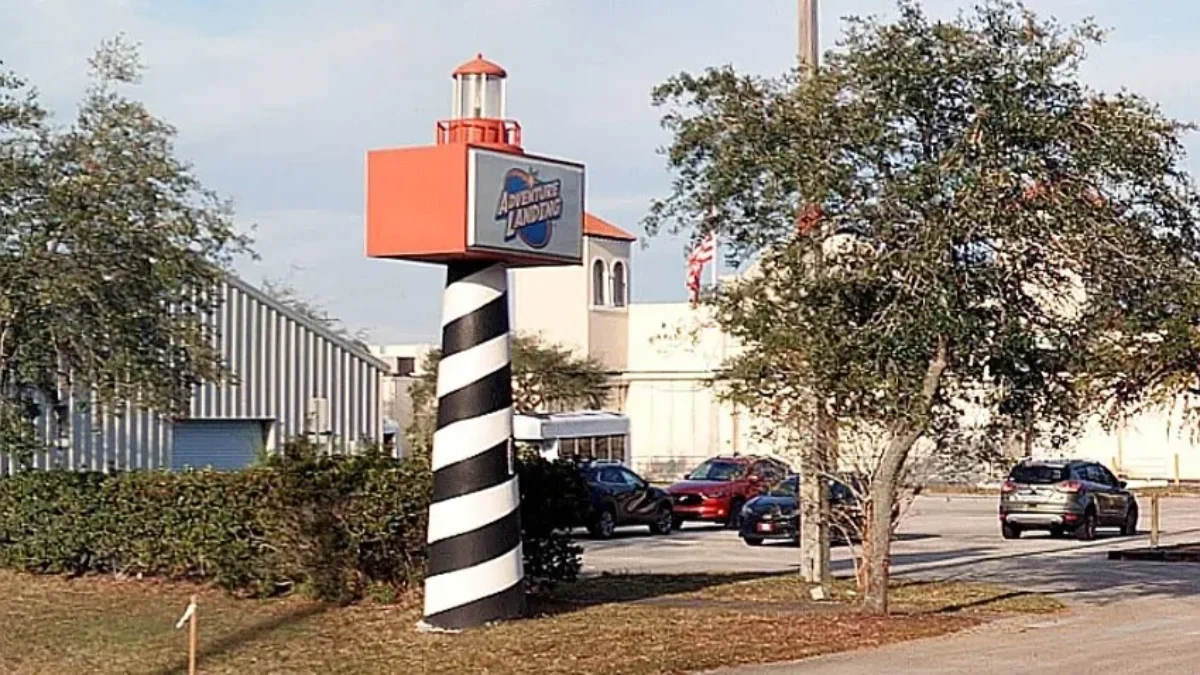 The entrance to Adventure Landing