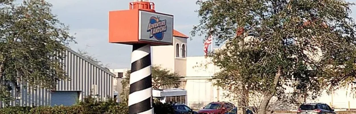 The entrance to Adventure Landing