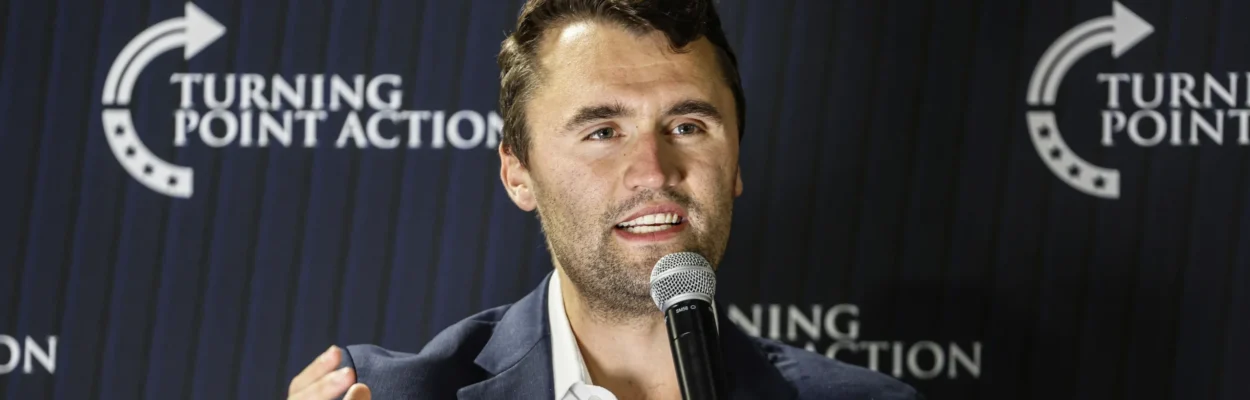 Charlie Kirk speaking in Oconomowoc, Wisconsin.