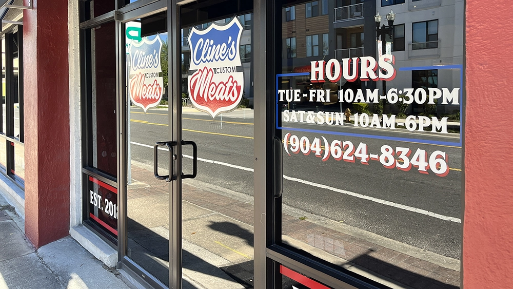 Butcher shop Cline's Custom Meats in San Marco