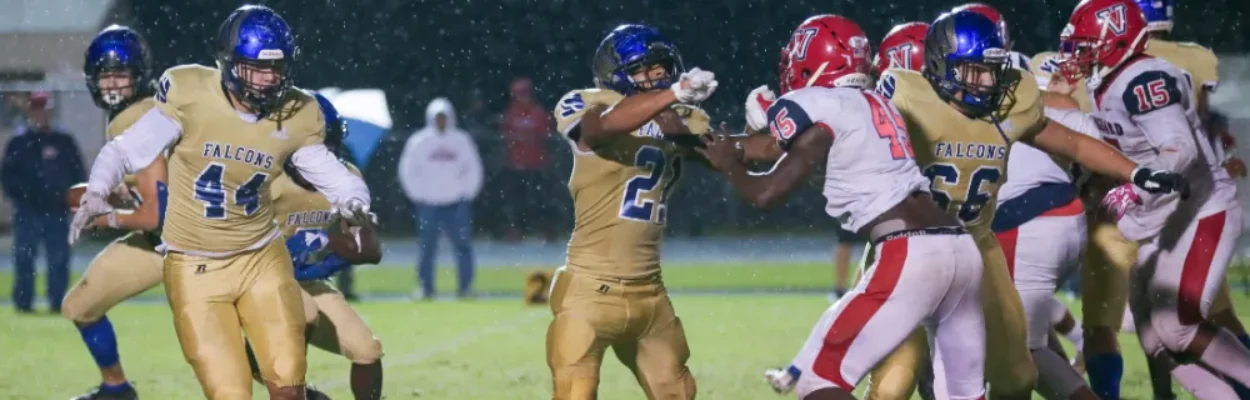 Pedro Menendez High School football in a 2019 playoff