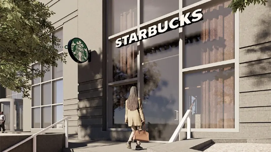 A Starbucks store
