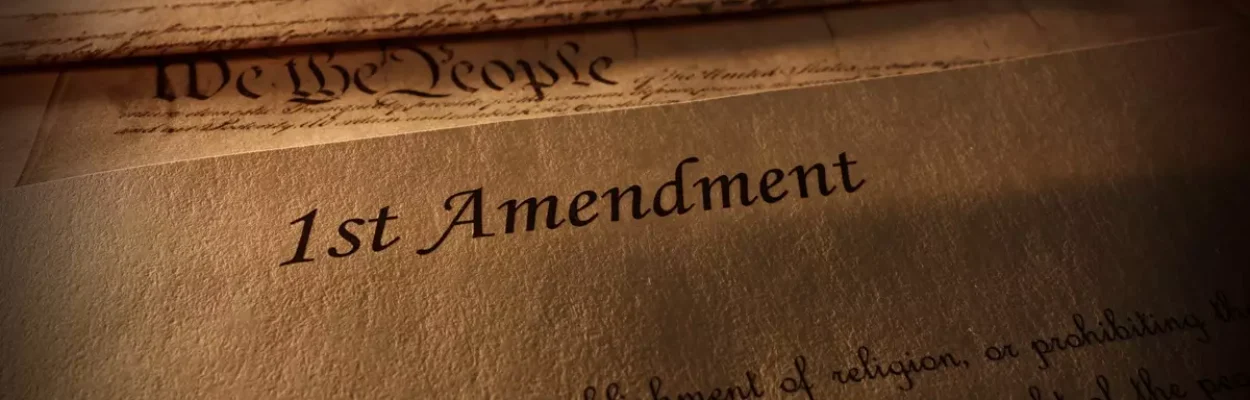 First Amendment text, at issue in a firing over a social media post about Charlie Kirk