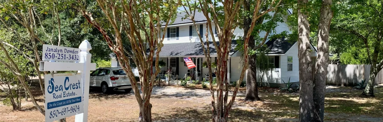 A home for sale as lawmakers consider property tax reductions.