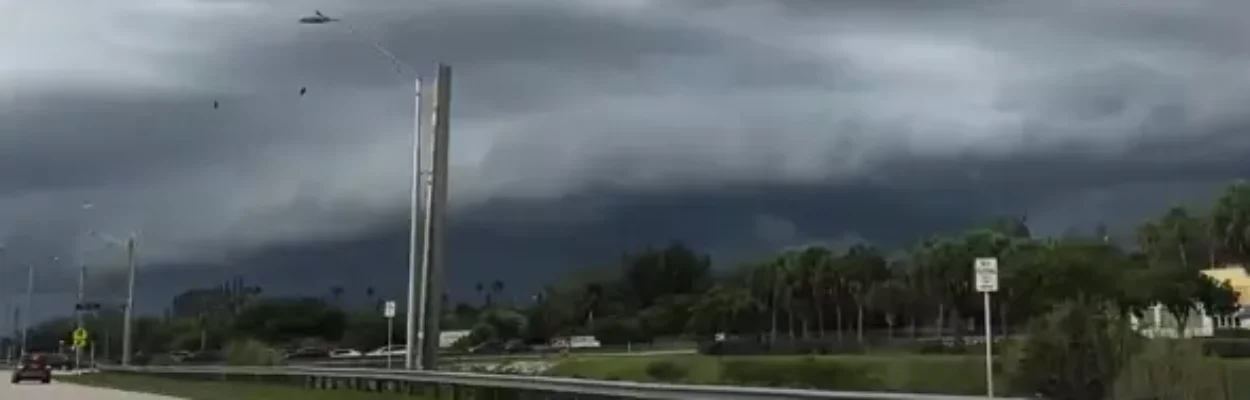Storm clouds during rainy season