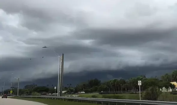 Storm clouds during rainy season