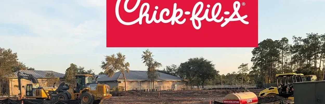 Chick-fil-A construction site in North Jacksonville.