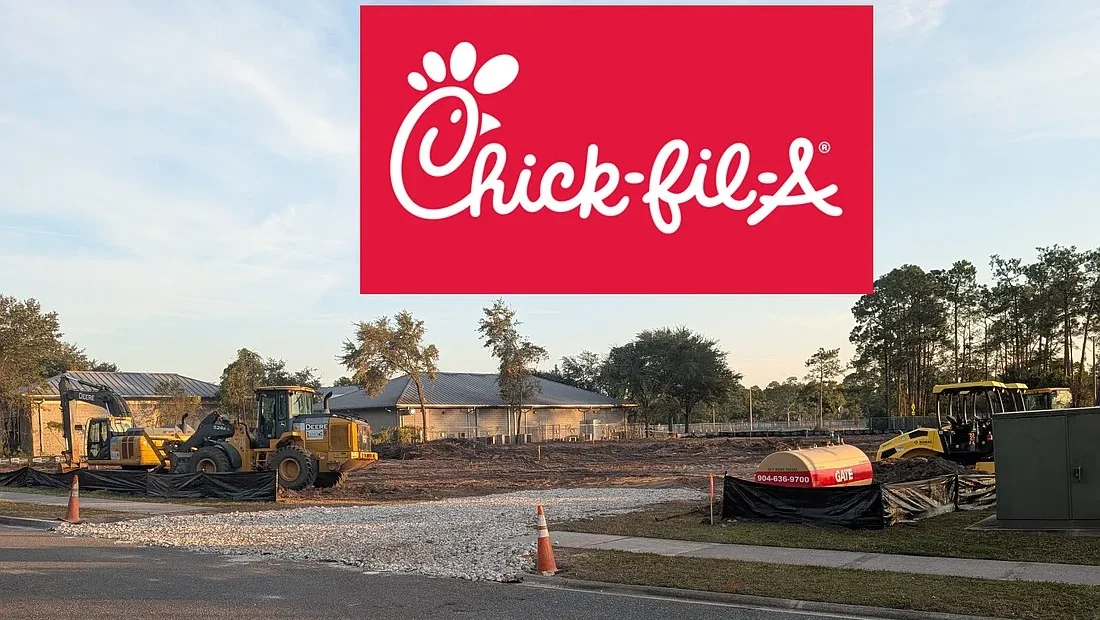 Chick-fil-A construction site in North Jacksonville.
